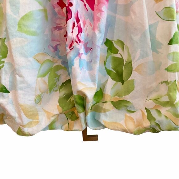 Vintage Girls Dress Floral with Satin Straps Sash - Picture 3 of 6